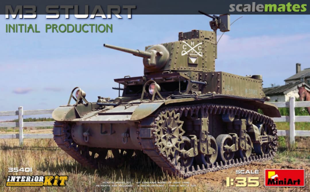 Boxart M3 Stuart Initial Production 35401 MiniArt