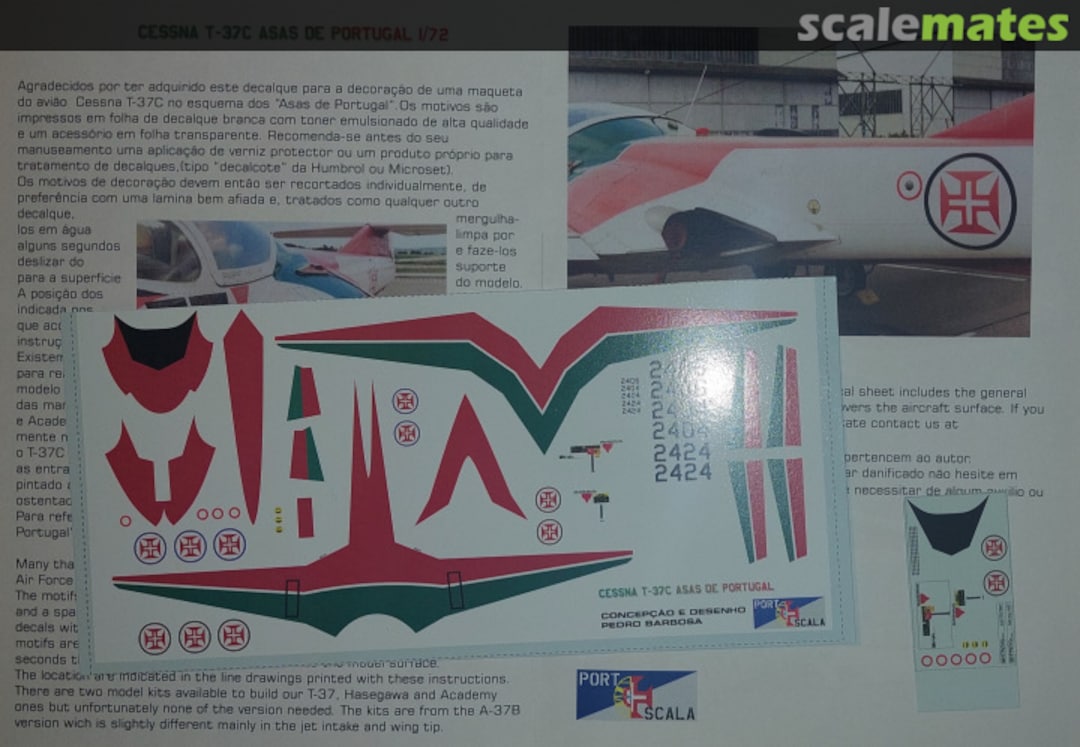 Boxart Cessna T-37C Asas de Portugal  Portscala