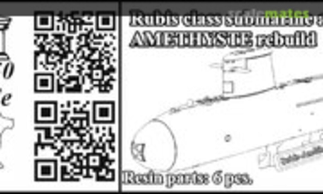 1:350 Rubis class submarine after AMETHYSTE rebuild (OKB Grigorov N350035)