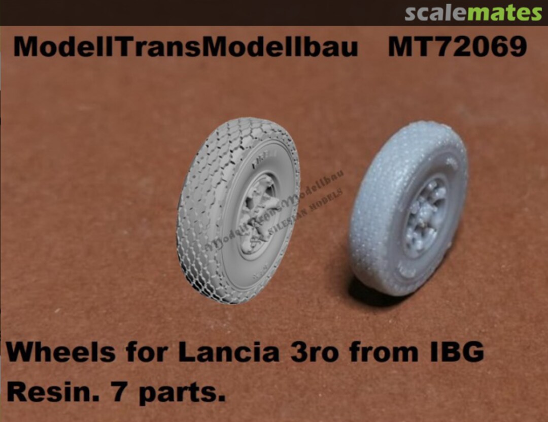 Boxart resin wheels for Lancia 3RO MT72069 Modell Trans Modellbau