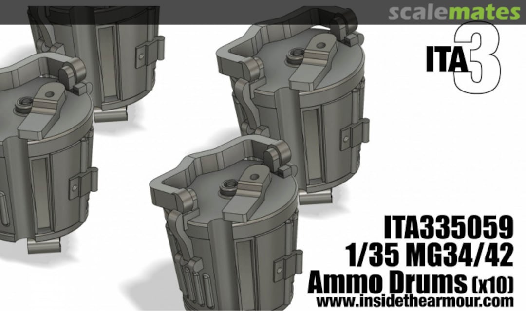 Boxart MG34/MG42 Ammunition Drums ITA335059 Inside the Armour ITA3