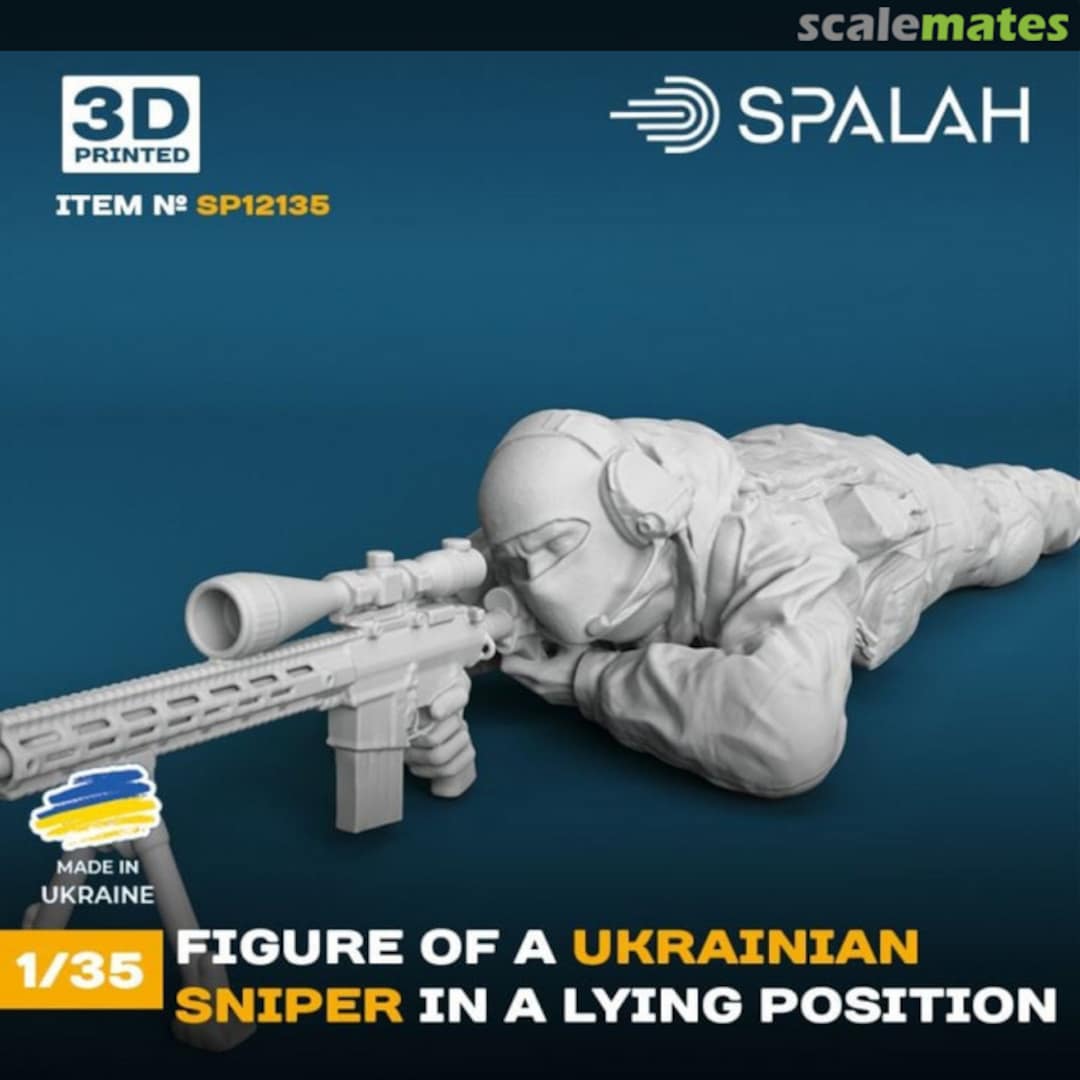 Boxart Ukrainian sniper in lying position SP12135 Spalah