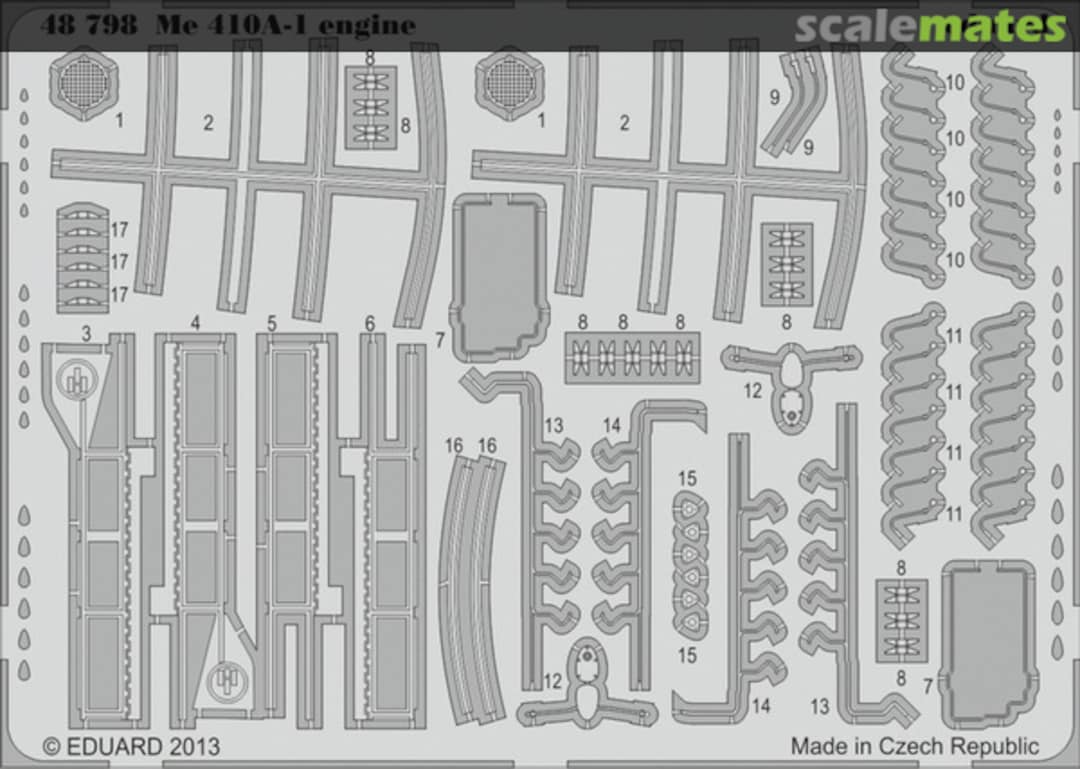 Boxart Me 410A-1 Engine 48798 Eduard