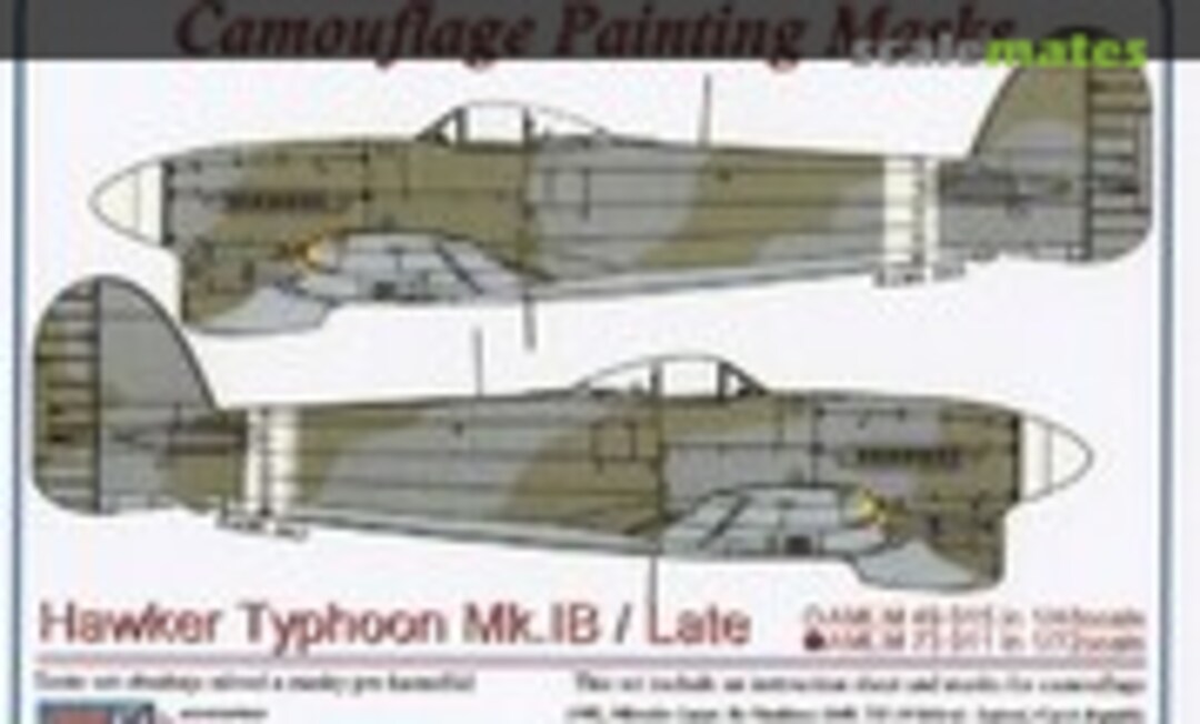 1:72 Hawker Typhoon Mk.1B / Late (AML AMLM73011)