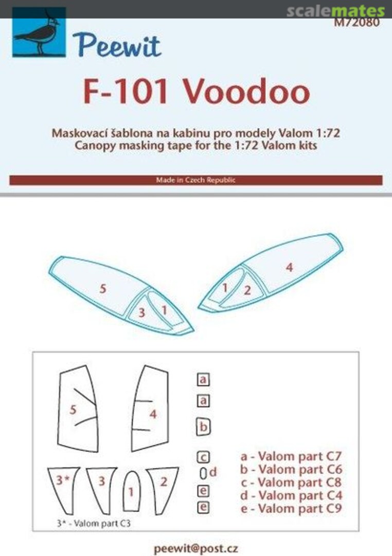 Boxart McDonnell F-101 Voodoo M72080 Peewit