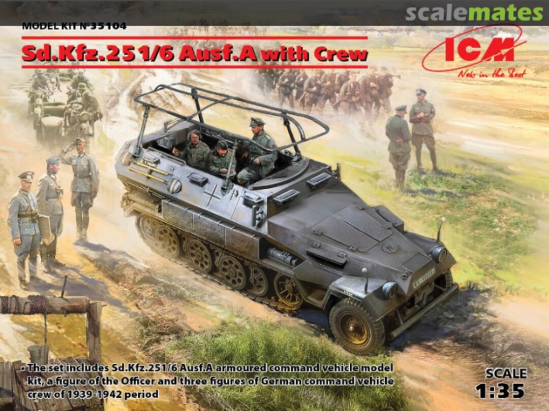 Boxart Sd.Kfz.251/6 Ausf. A 35104 ICM