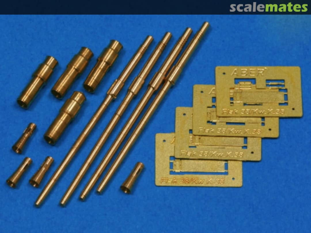 Boxart Set of 4 German 2cm L/65 (long) barrels for Flak.38 35L87 Aber