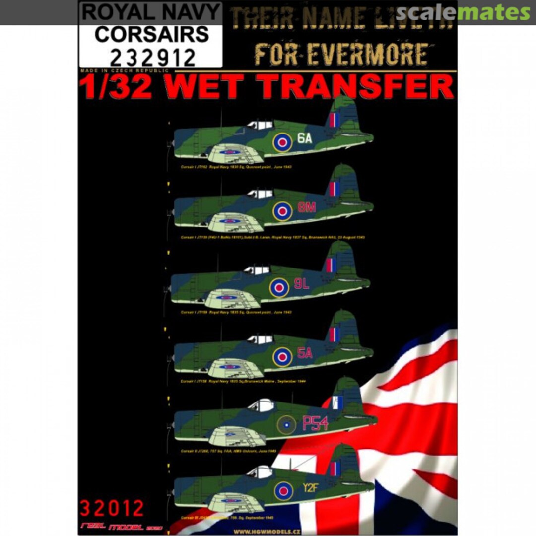 Boxart ROYAL NAVY CORSAIRS 232912 HGW Models