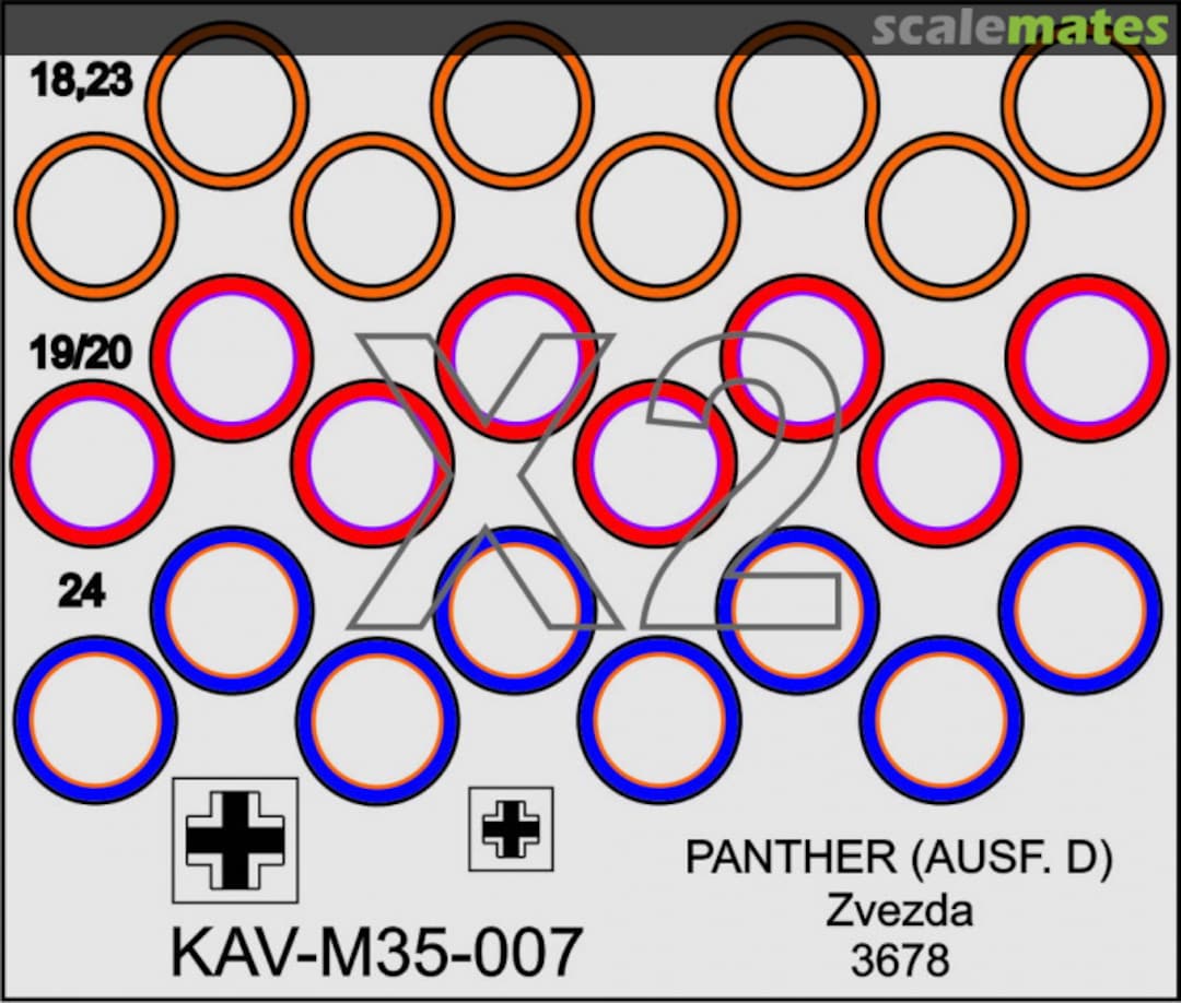 Boxart Wheels template T-V Panther KAV M35 007 KAV models