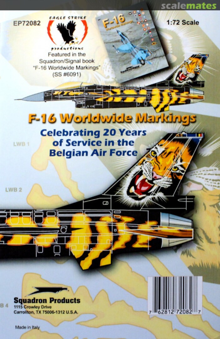 Boxart F-16 Worldwide Markings EP72082 Eagle Strike Productions