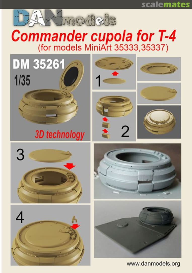 Boxart Commander cupola for T-4 DM35261 DANmodels