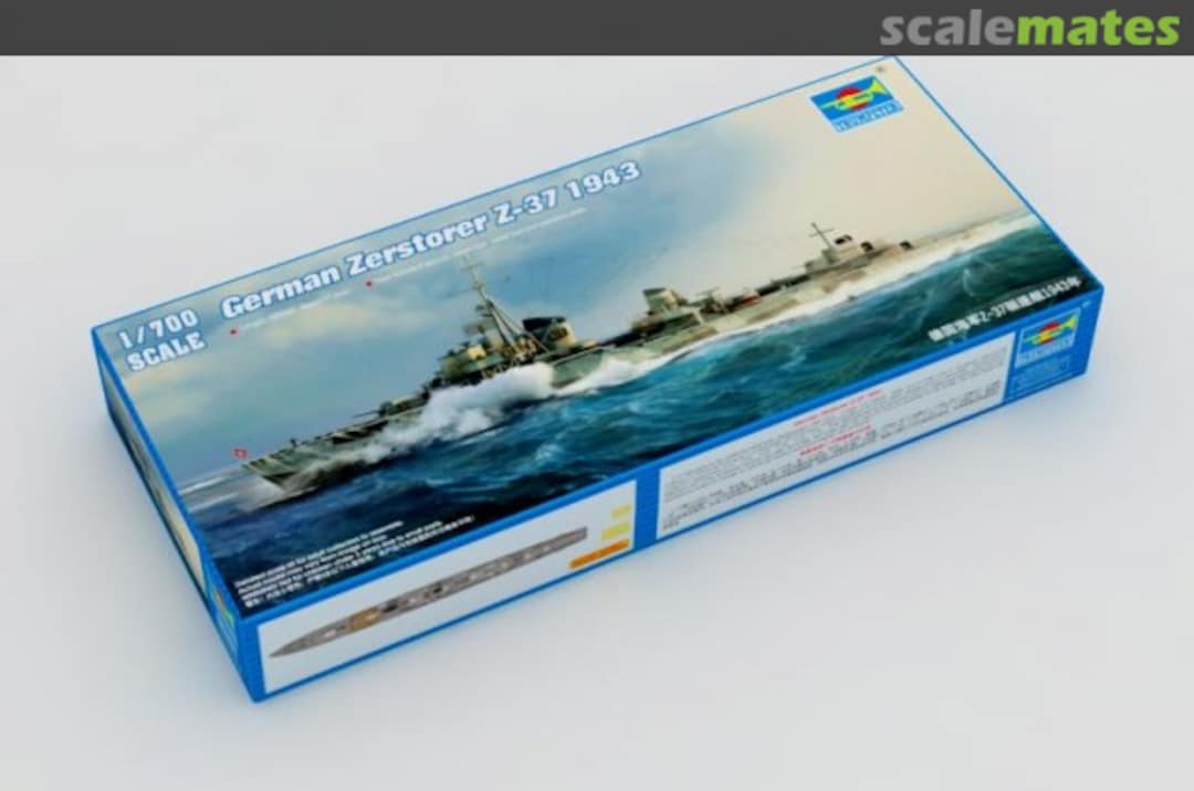 Boxart German Zerstorer Z-37 1943 05791 Trumpeter