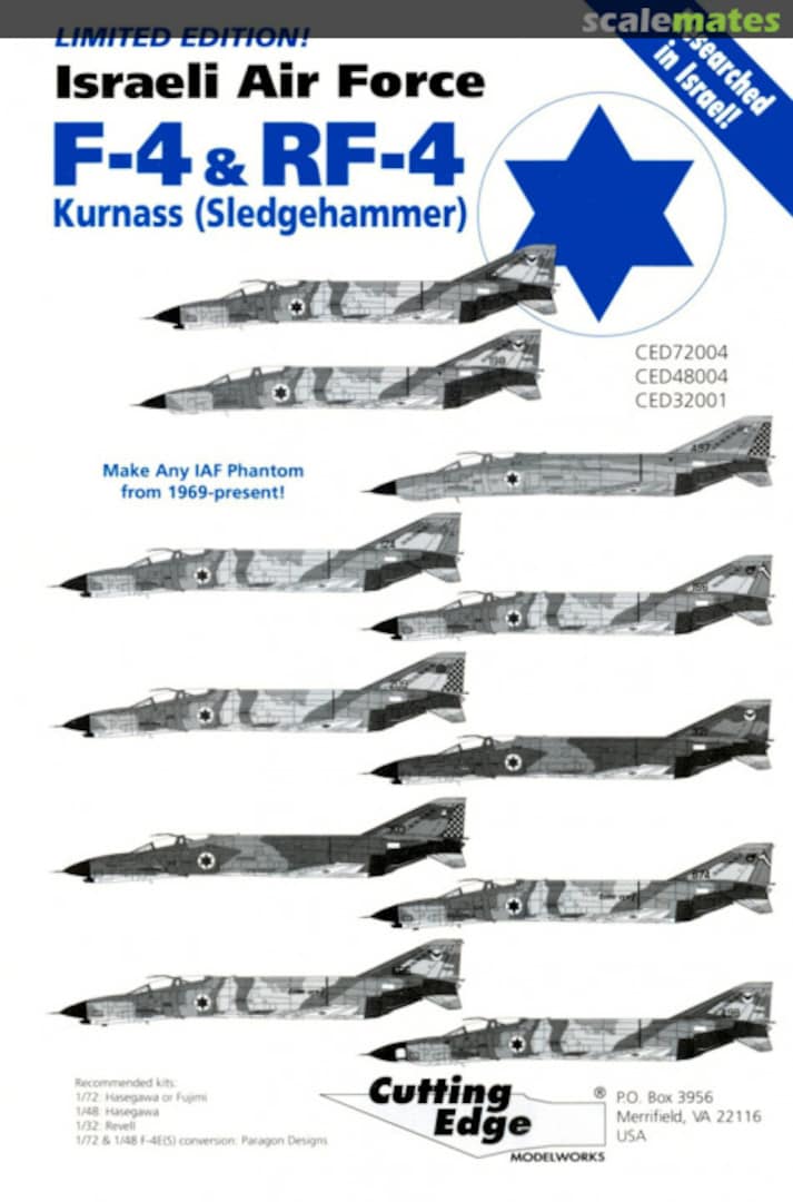 Boxart F-4s & RF-4s CED72004 Cutting Edge Modelworks