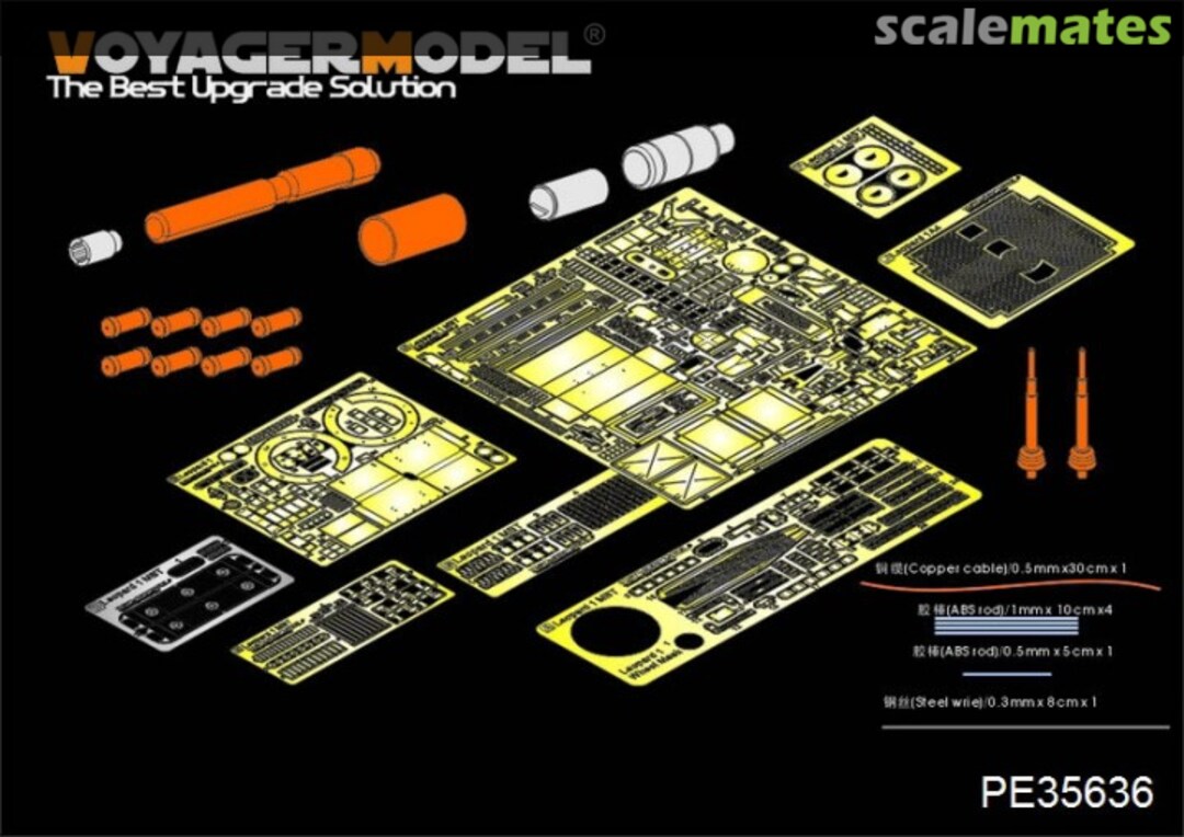 Boxart Modern German Leopard 1A4 MBT Detail Pats PE35636 Voyager Model