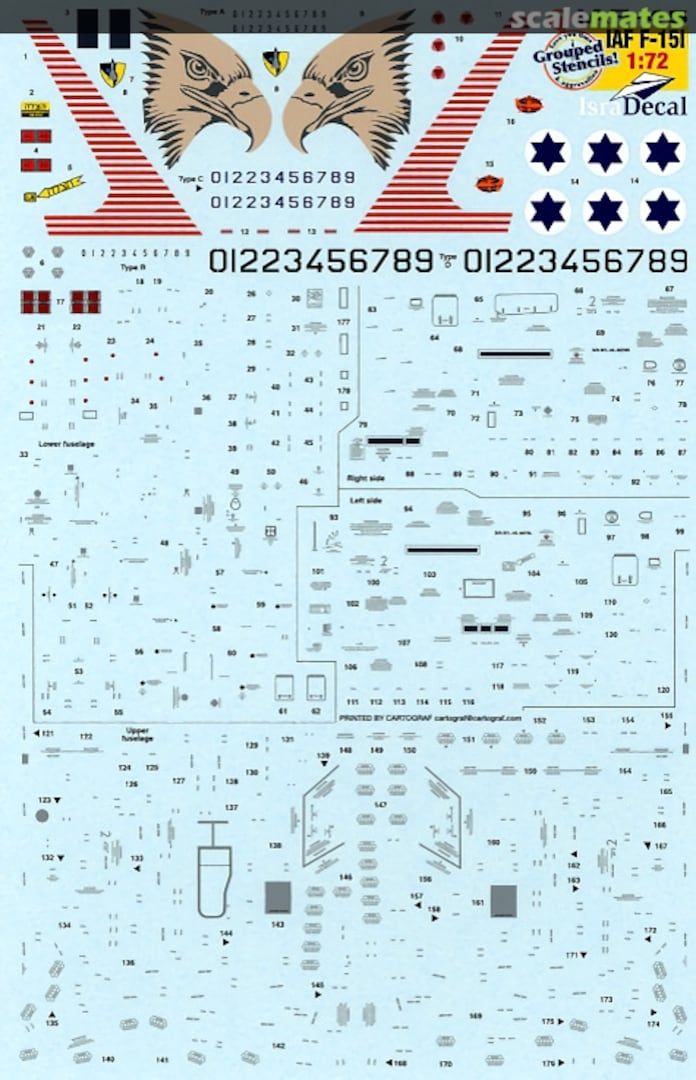 Boxart Israeli Air Force F-15I Ra'am IAF-45 IsraDecal Studio