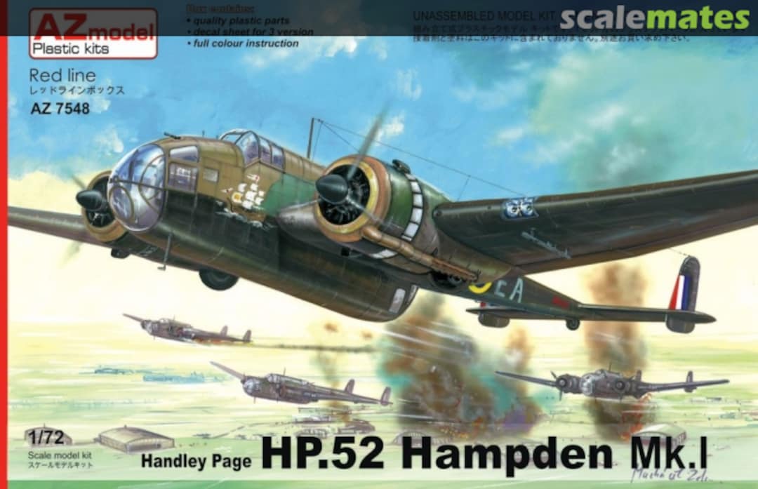 Boxart HP.52 Hampden Mk.I AZ7548 AZmodel