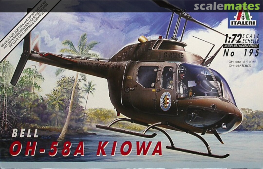 Boxart OH-58A Kiowa 195 Italeri