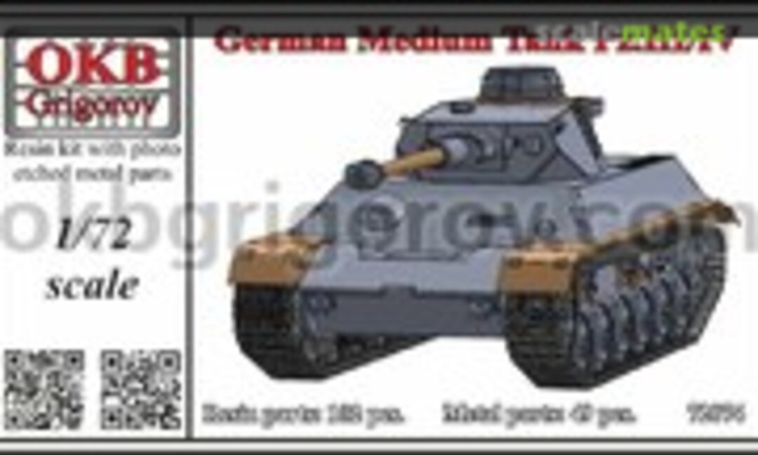 1:72 German Medium Tank Pz. III/IV (OKB Grigorov 72074)