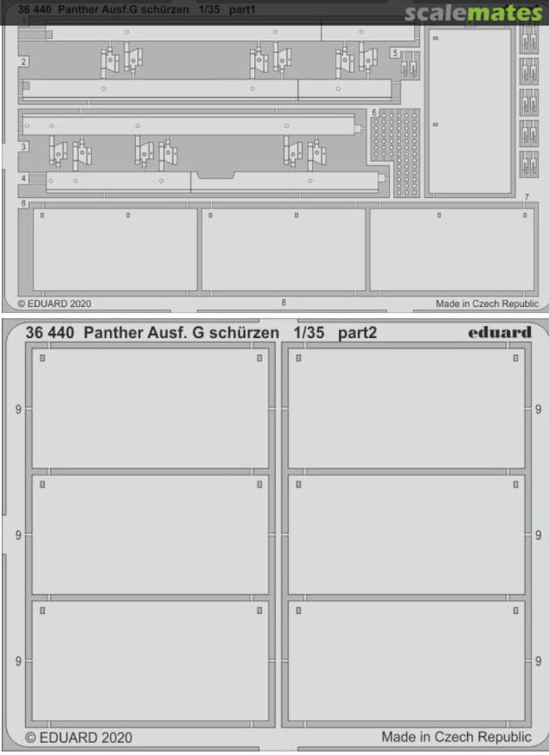 Boxart Panther Ausf. G schürzen 36440 Eduard