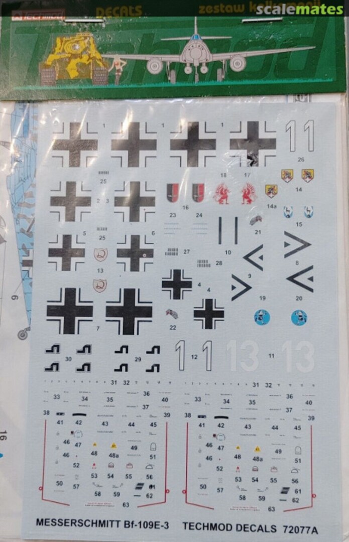 Contents Messerschmitt Bf 109 E-3 72077 Techmod