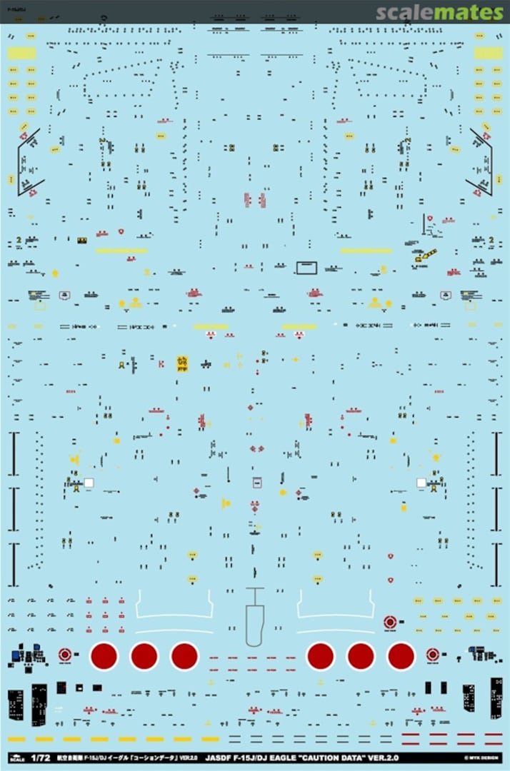 Boxart JASDF F-15J/DJ Eagle "Caution Data" Ver.2.0 06908 MYK Design