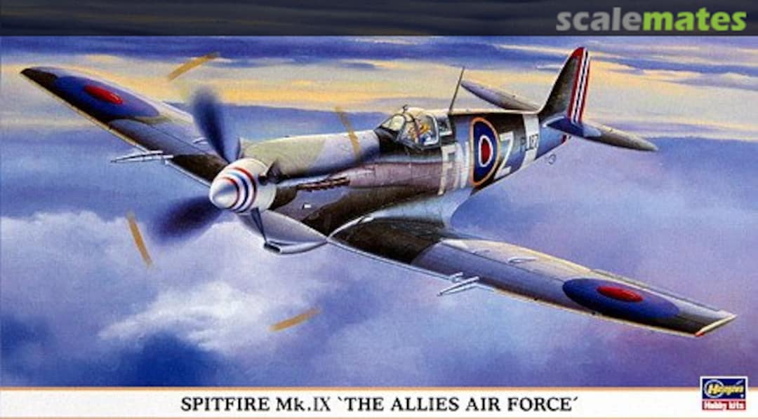 Boxart Spitfire Mk.IX 'The Allies Air Force' 09630 Hasegawa