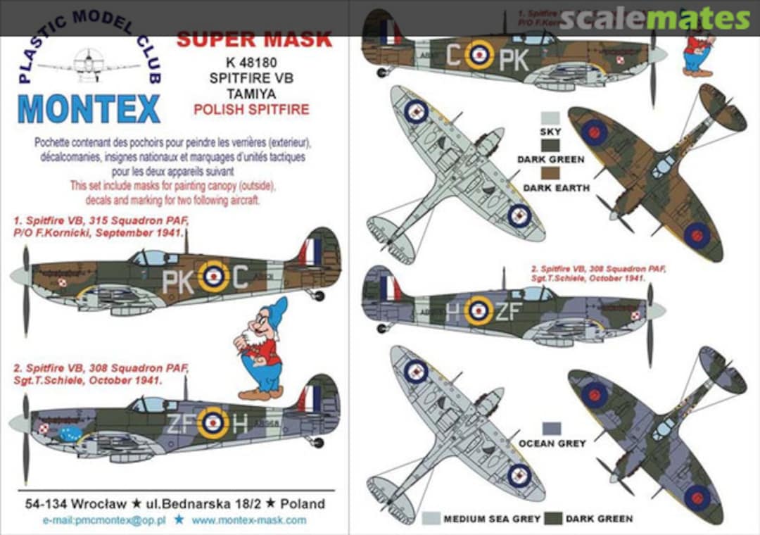 Boxart Spitfire Mk.Vb K48180 Montex