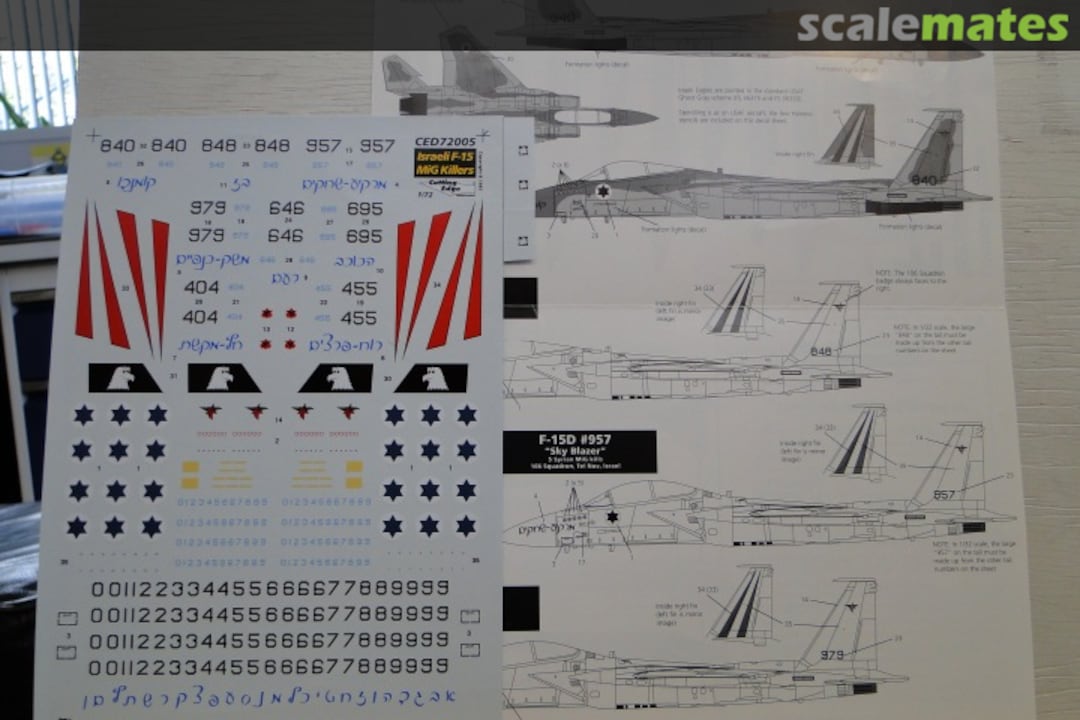 Boxart Israeli F-15A/B/C/D "Baz" (Falcon) CED72005 Cutting Edge Modelworks