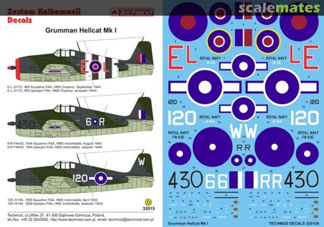 Boxart Grumman Hellcat Mk I 32015 Techmod