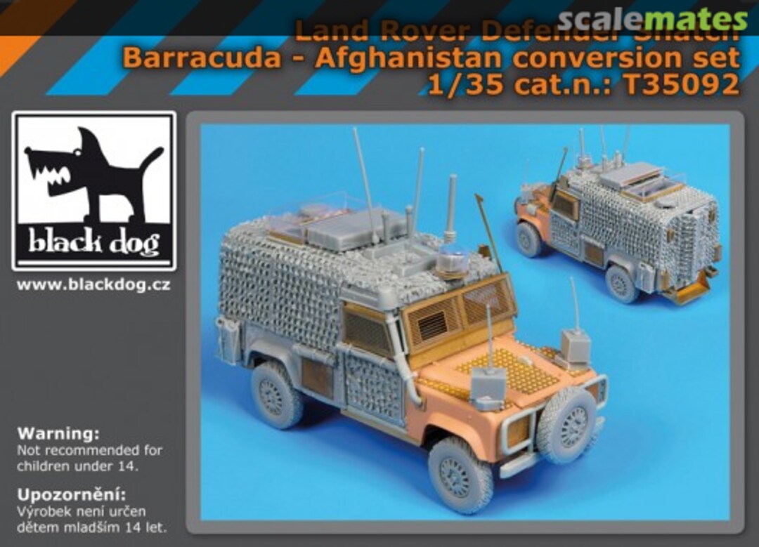 Boxart Land Rover Defender Snatch Barracuda T35092 Black Dog