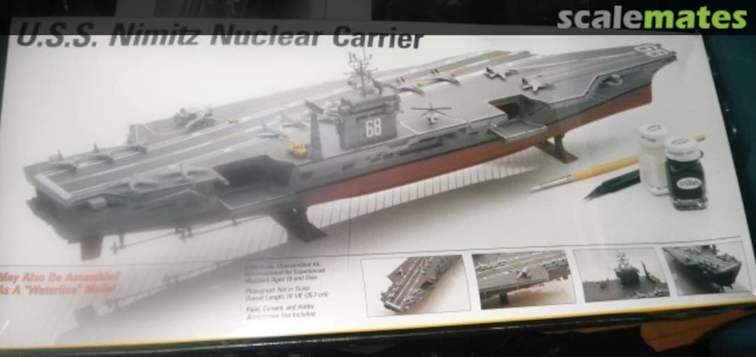 Boxart USS Nimitz Nuclear Carrier 893 Testors