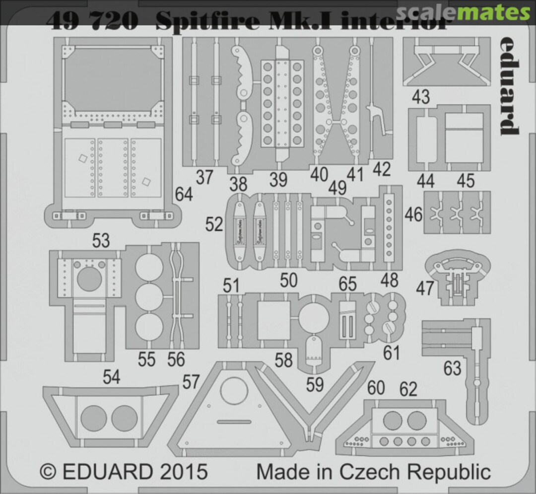 Boxart Spitfire Mk.I interior S.A. 49720 Eduard