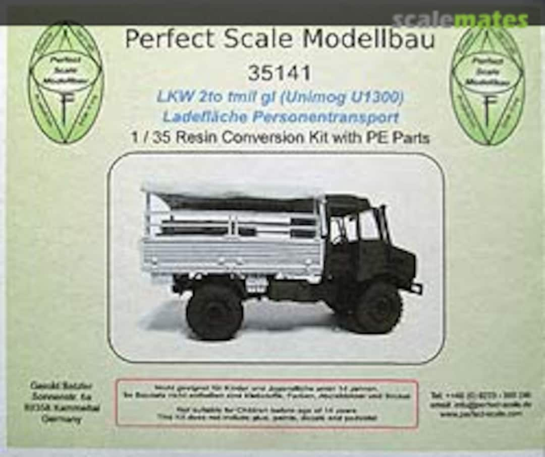 Boxart LKW 2t milgl Ladefläche Personentransport 35141 Perfect Scale Modellbau