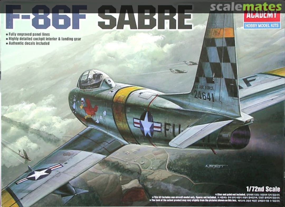 Boxart F-86F Sabre 1629 Academy