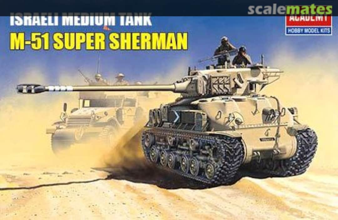 Boxart M-51 SUPER Sherman 1373 Academy