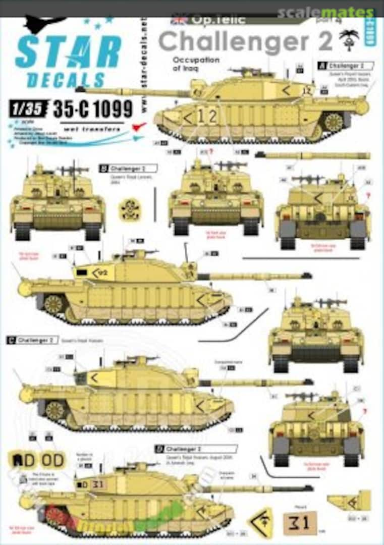 Boxart Op. Telic # 4. 35-C1099 Star Decals