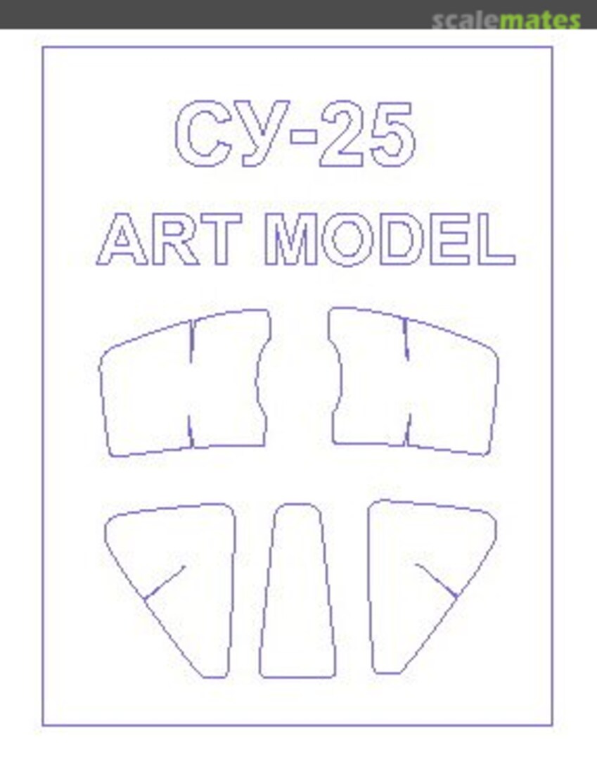 Boxart Mask for SU-25 (ARTModel) 72185 KV Models