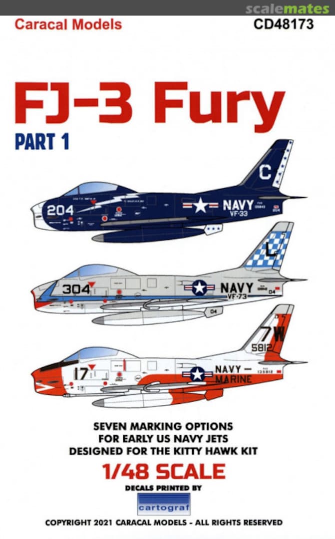 Boxart FJ-3 Fury CD48173 Caracal Models