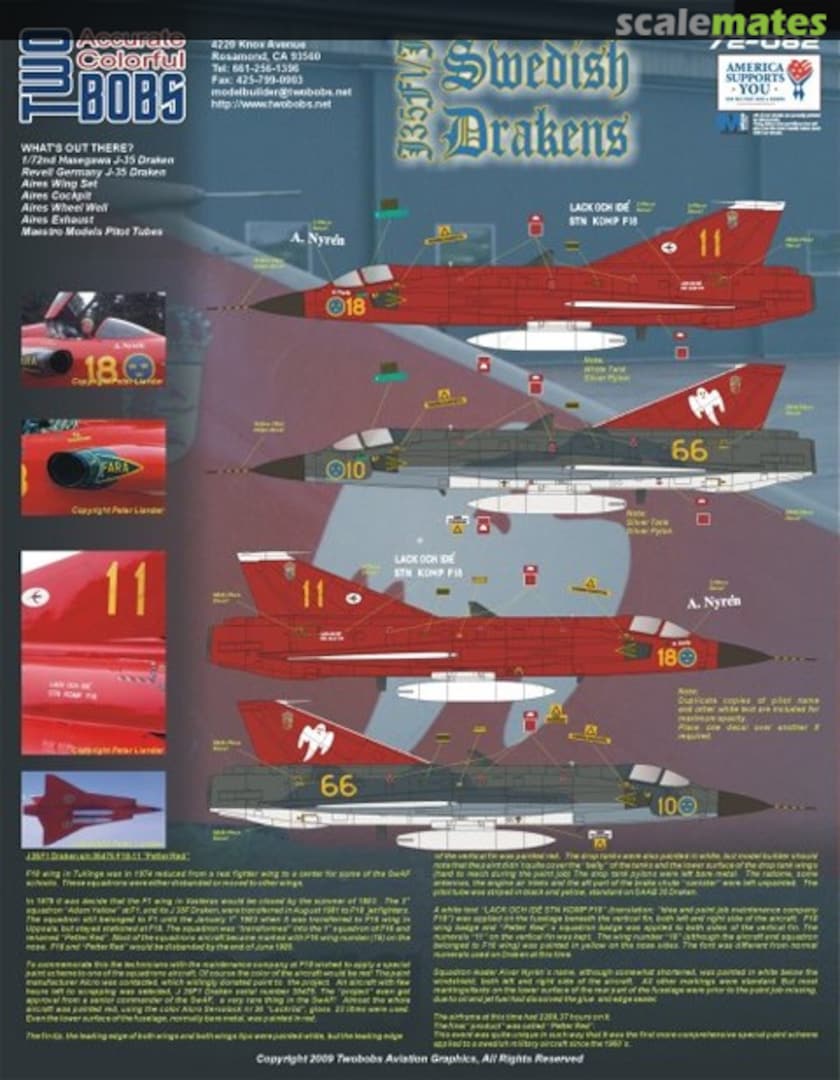 Boxart J35F1/J 72-082 TwoBobs Aviation Graphics