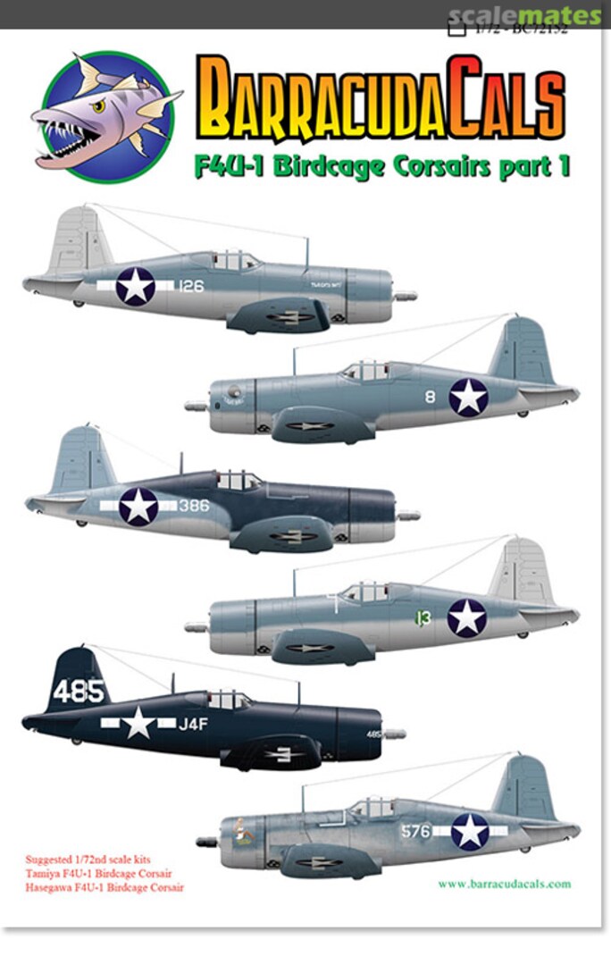 Boxart F4U-1 Corsair Part 1 BC72010 Barracuda Studios