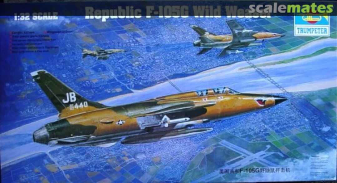 Boxart Republic F-105G Wild Weasel 02202 Trumpeter