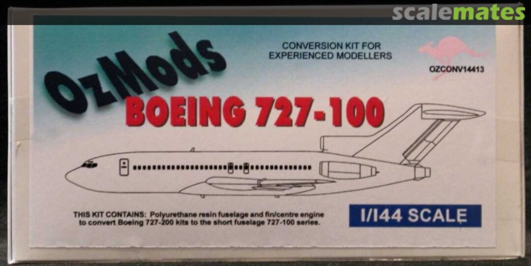 Boxart Boeing 727-100 Short Fuselage OZCONV14413 OzMods