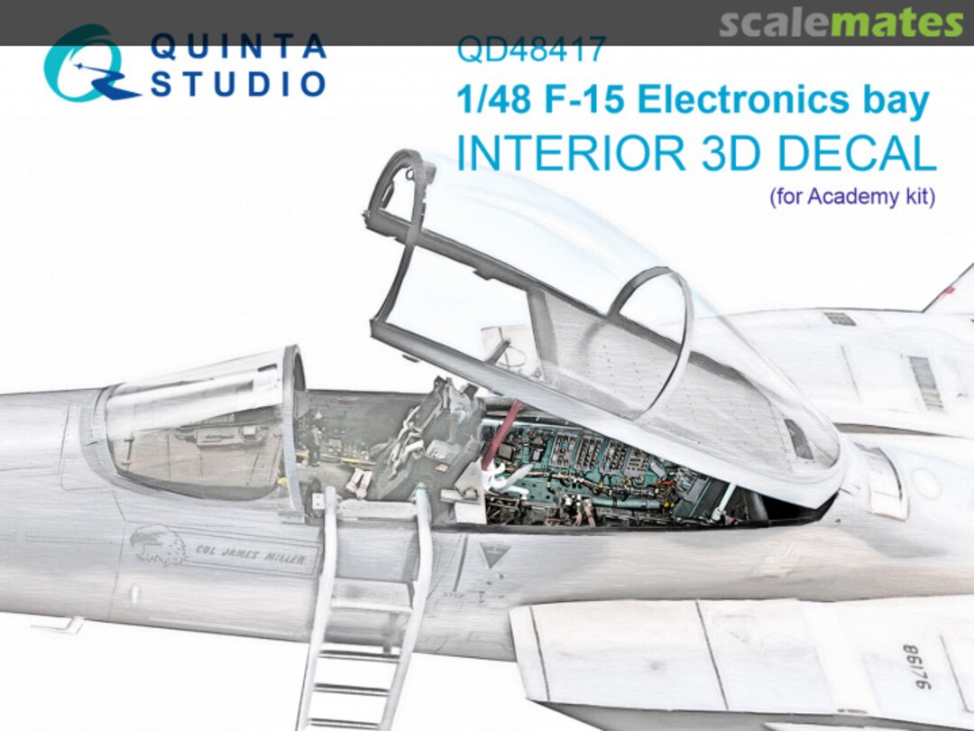 Boxart F-15C Electronics bay interior 3D decals QD48417 Quinta Studio