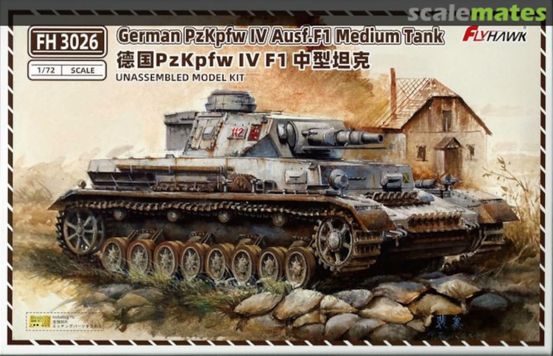 Boxart Pz.Kpfw. IV Ausf. F1 FH 3026 FlyHawk Model