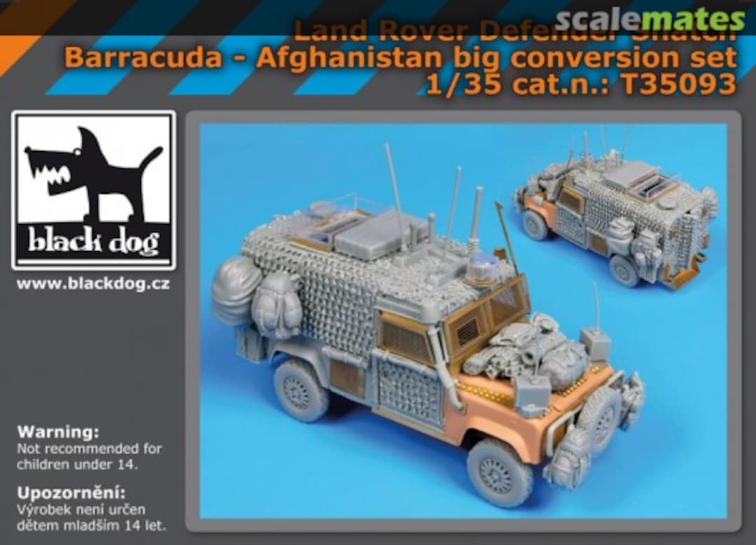 Boxart Land Rover Defender Snatch Barracuda Big Set T35093 Black Dog