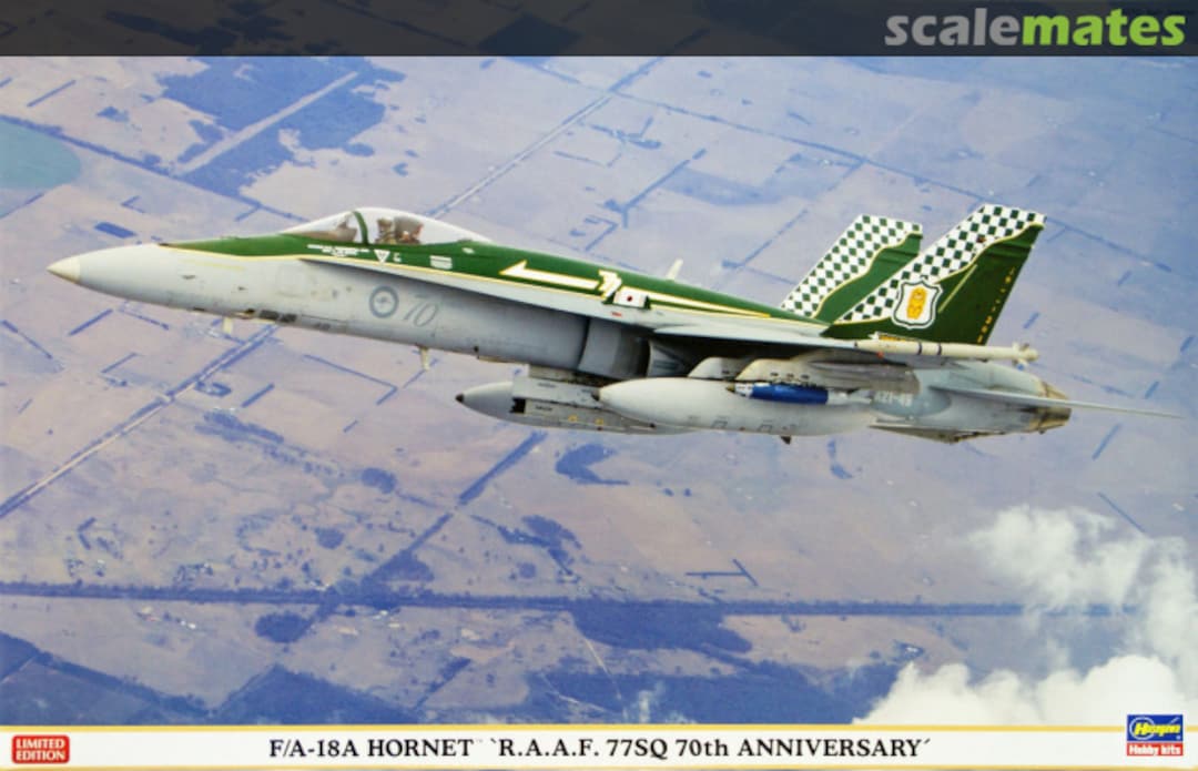 Boxart F/A-18A Hornet `R.A.A.F. 77SQ 70th Anniversary´ 07361 Hasegawa