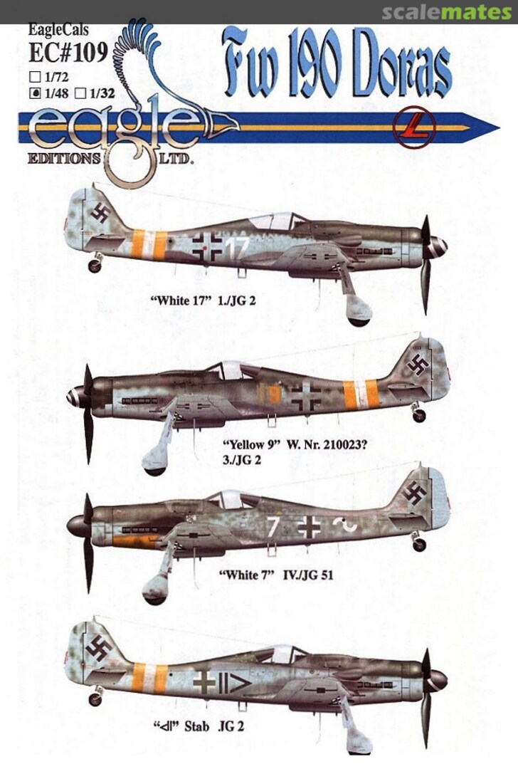 Boxart Fw 190 Doras EagleCals EC48-109 Eagle Editions