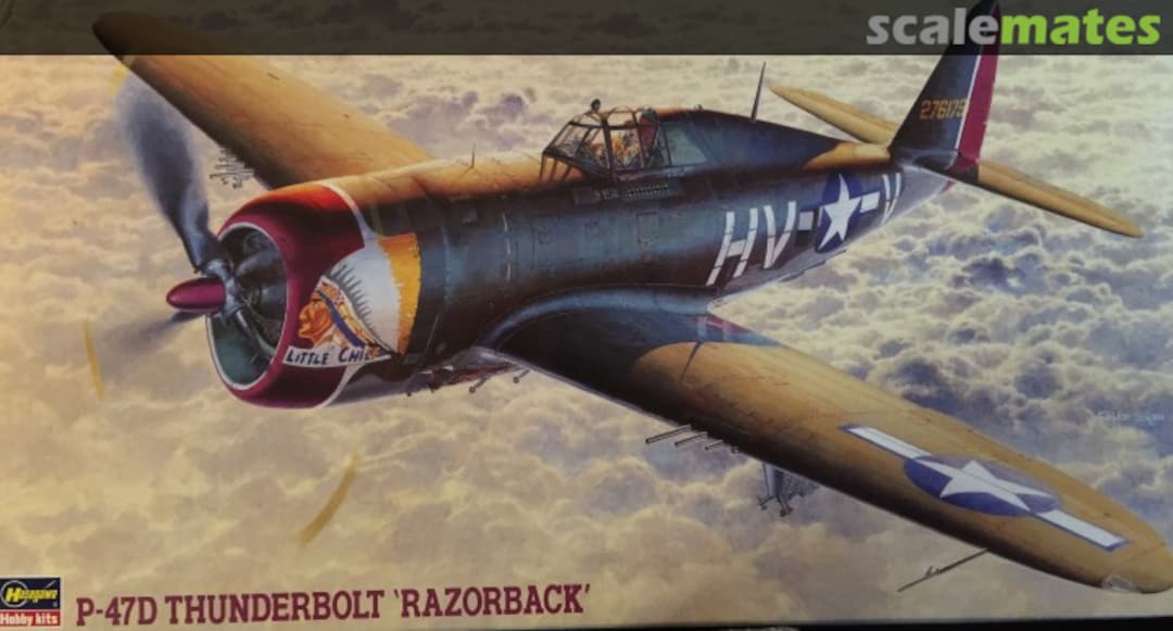 Boxart P-47D Thunderbolt 'Razorback' 09057 Hasegawa