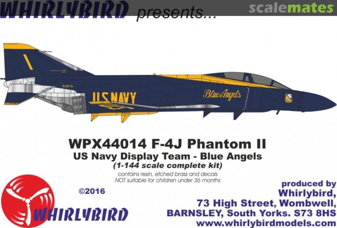 Boxart McDonnell Douglas F-4J Phantom II Blue Angels WPX44014 Whirlybird