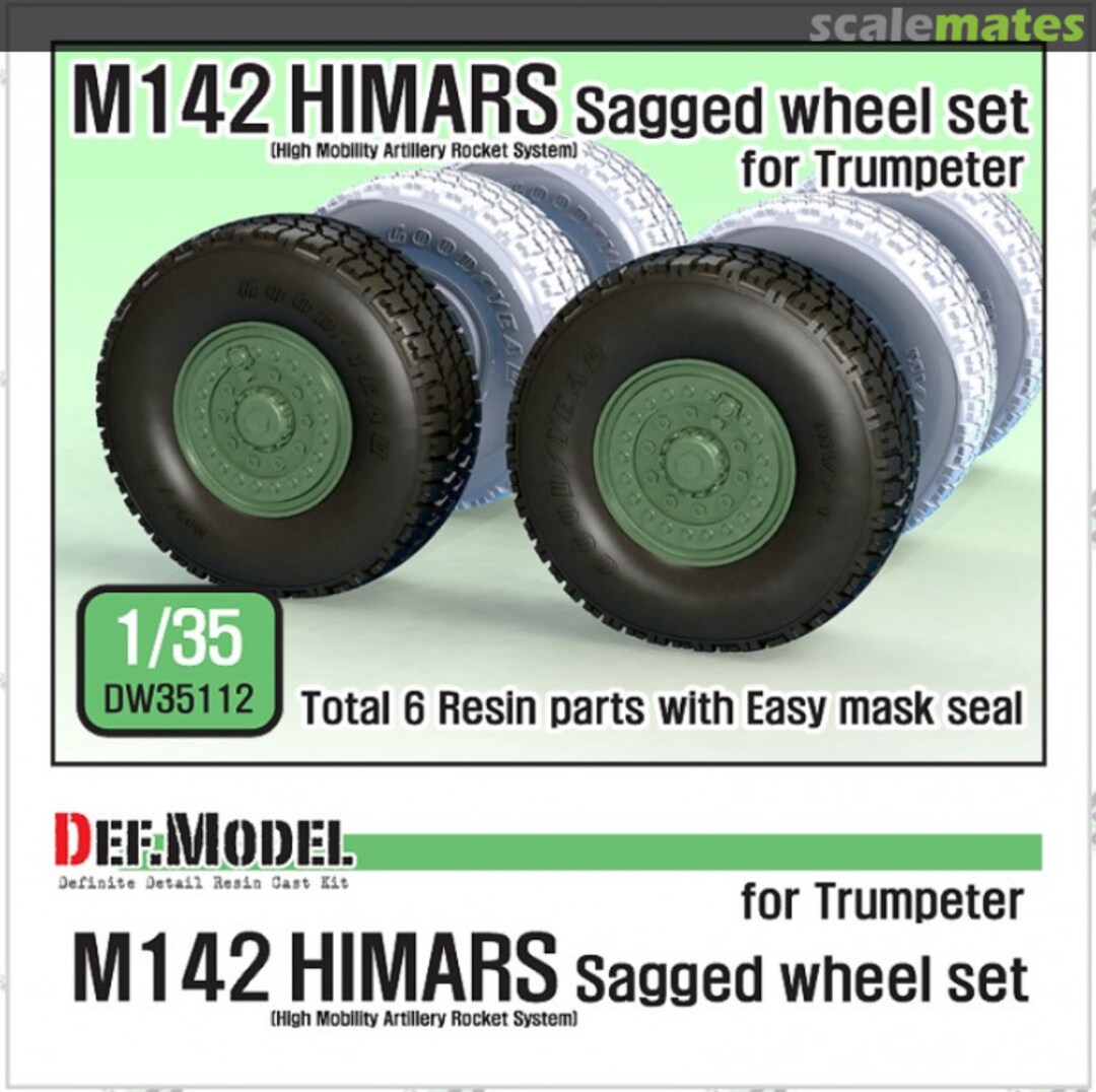 Boxart M142 HIMARS Sagged Wheel set DW35112 Def.Model